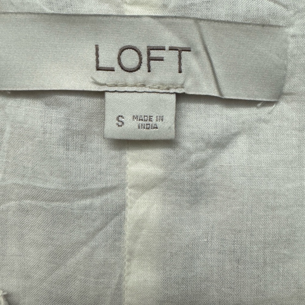 LOFT Women's Floral Tunic - Brown and Cream / Small - Picture 2 of 7